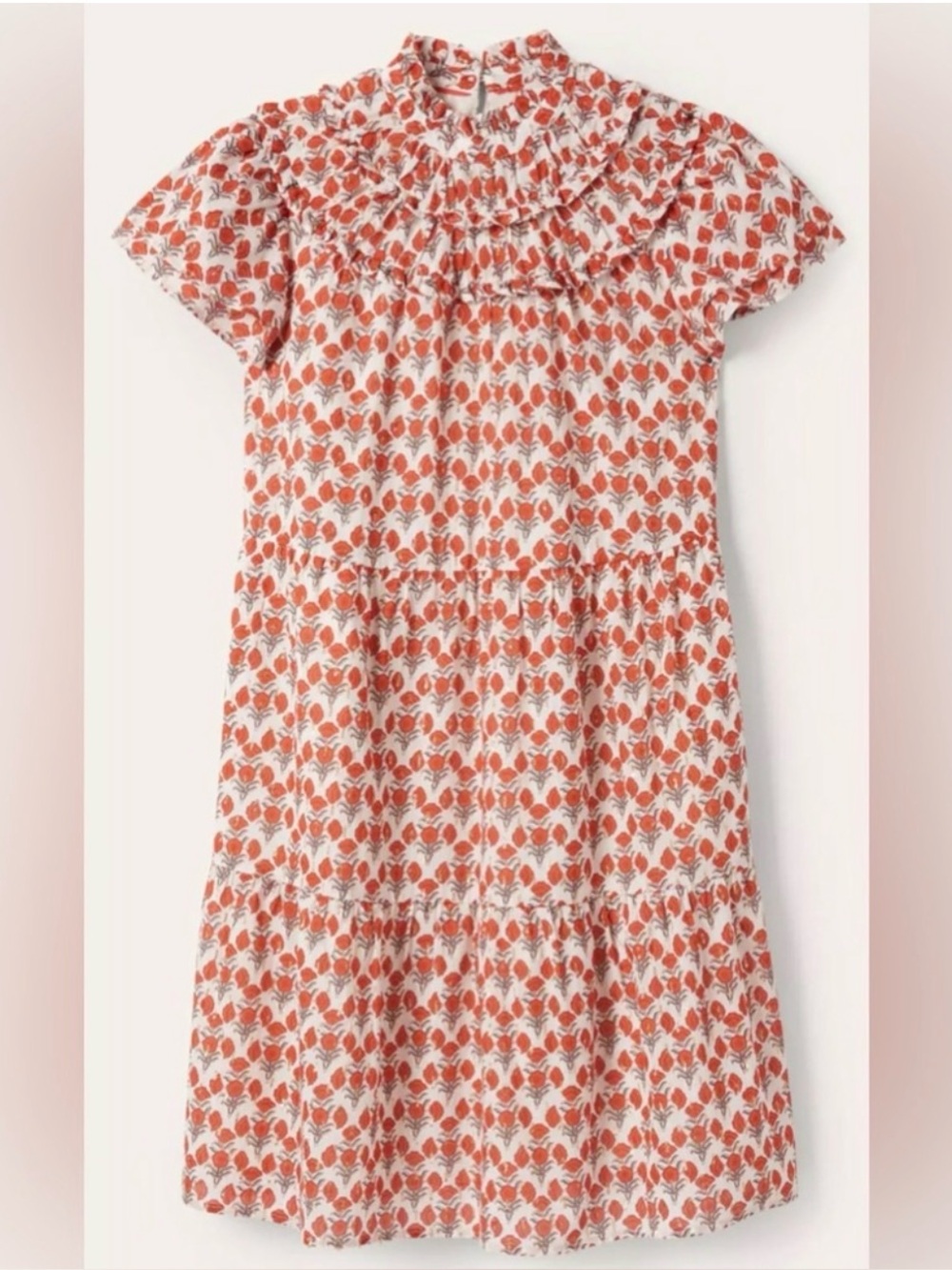 BODEN Ruched Detail Metallic Dress - Picture 2 of 16